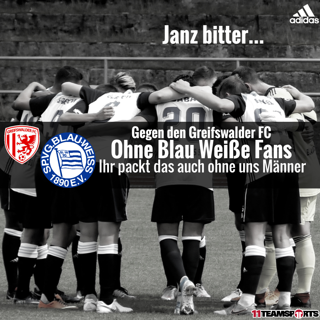Keine Blau Weißen Fans in Greifswald