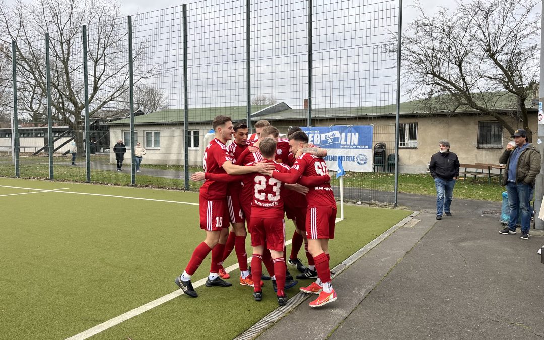 1. Herren: Trotz 2-0-Führung nur 2-2 gegen den 1. FC Wilmersdorf!